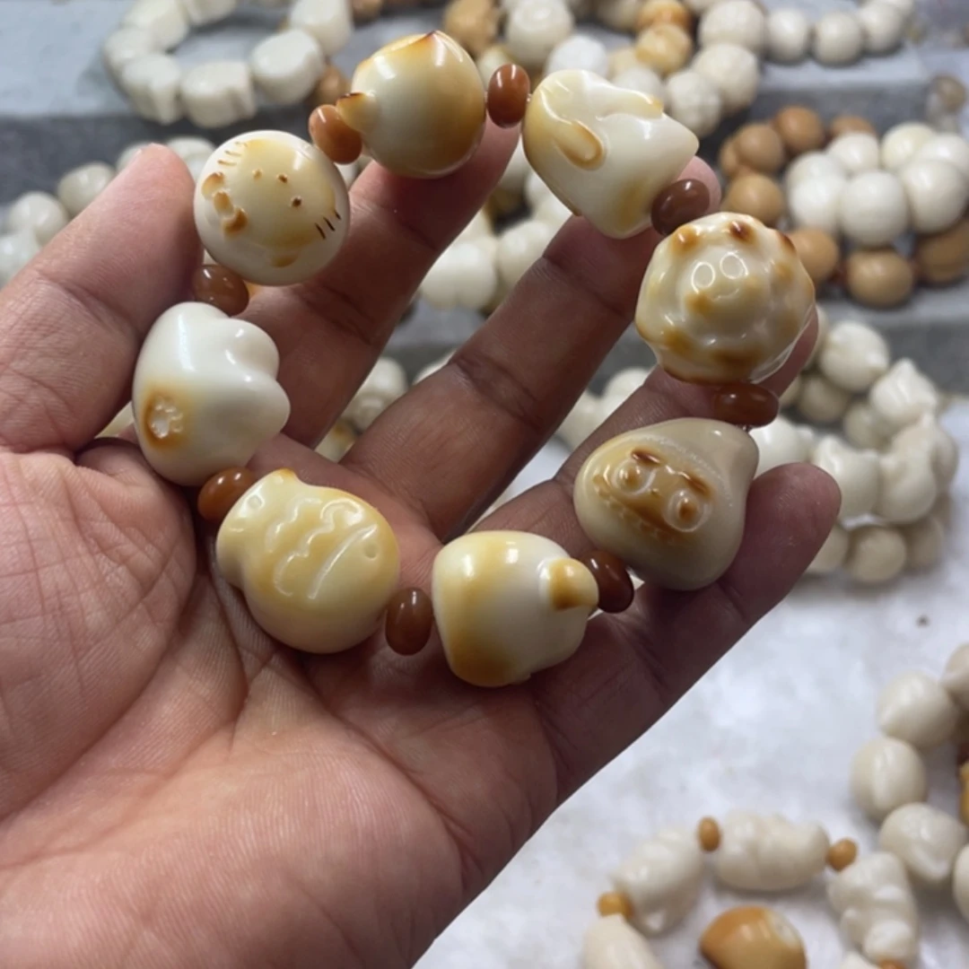 吊坠菩提根/象牙果微瑕象牙果动物组合1