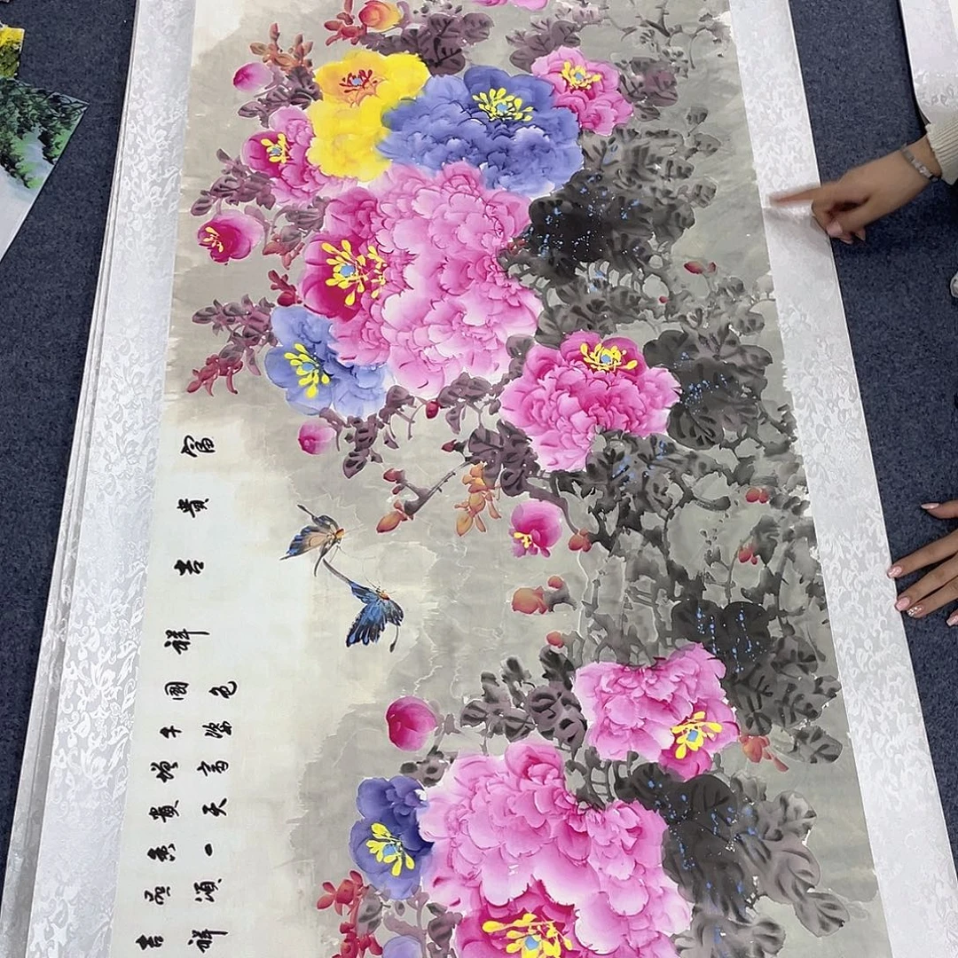 国画作品小姐姐放漏…