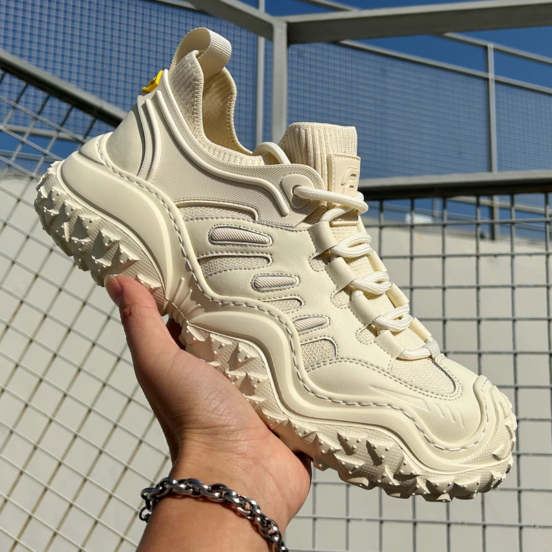 春款老爹鞋防滑时尚休闲鞋厚底运动鞋子春季潮流ins透气跑步男鞋