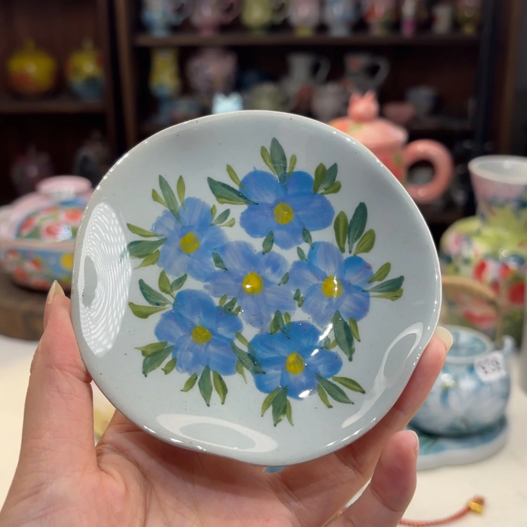 景德镇手绘高温釉下彩陶瓷茶具