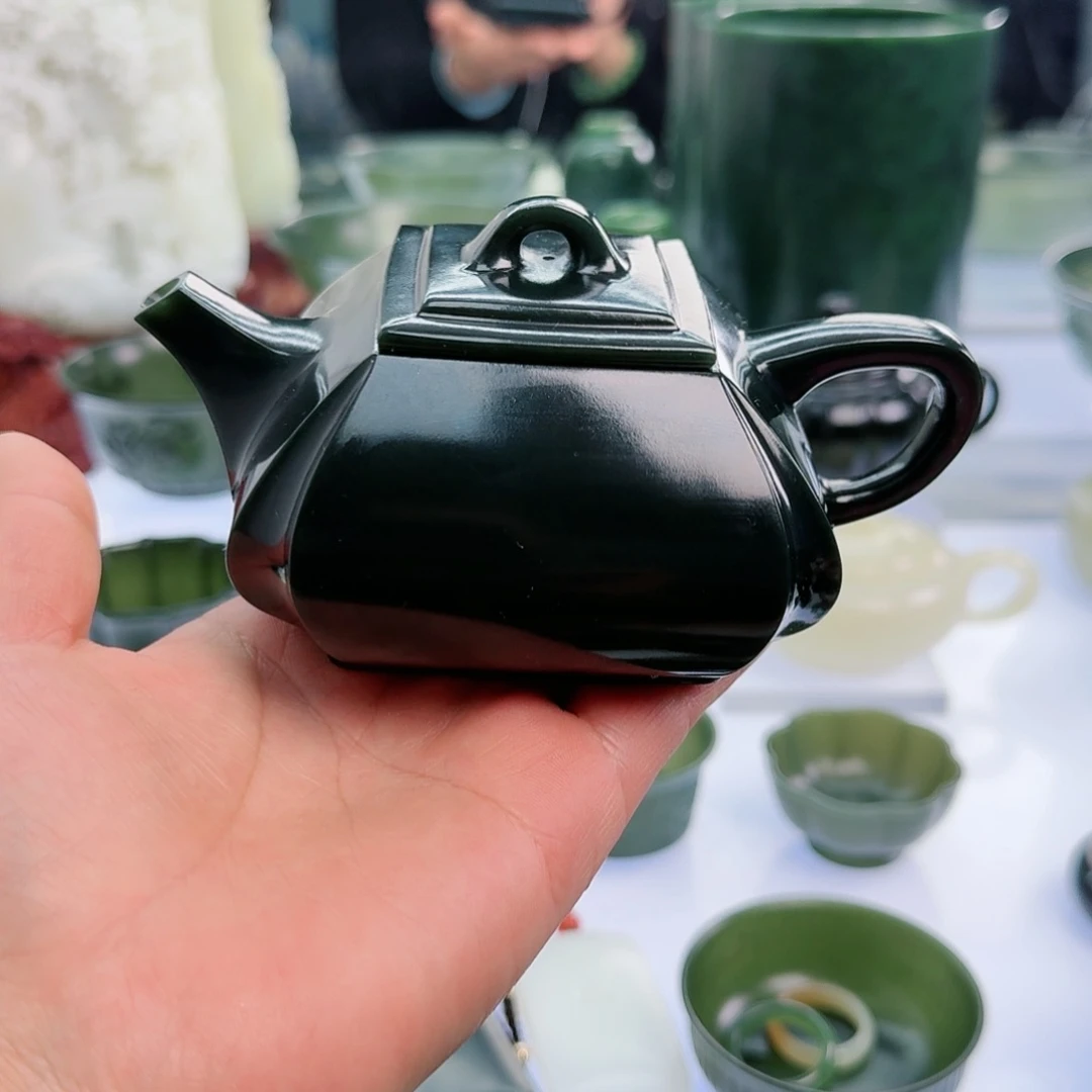 和田玉（青玉）挂件未镶嵌X*