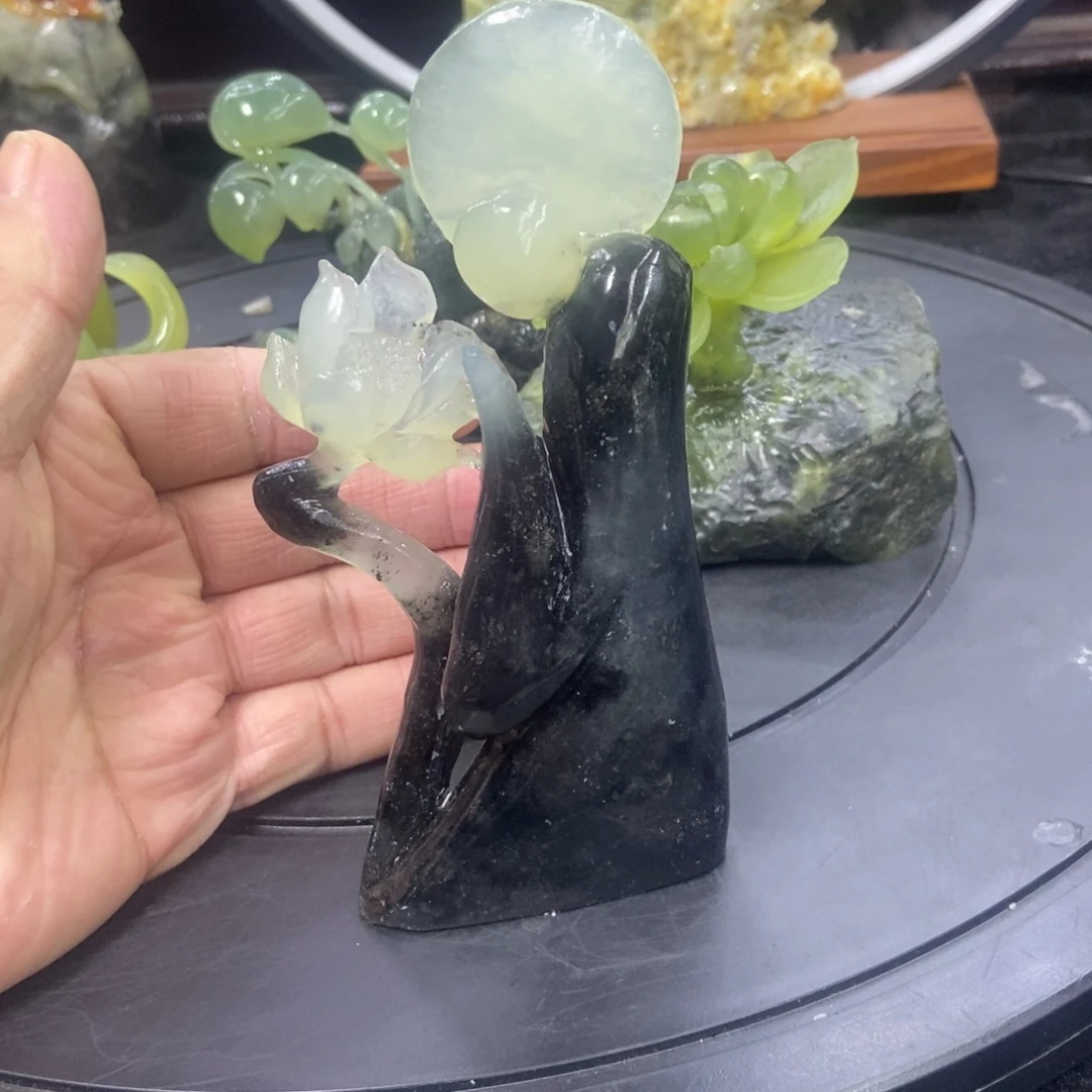 石材天然岫岩玉摆件