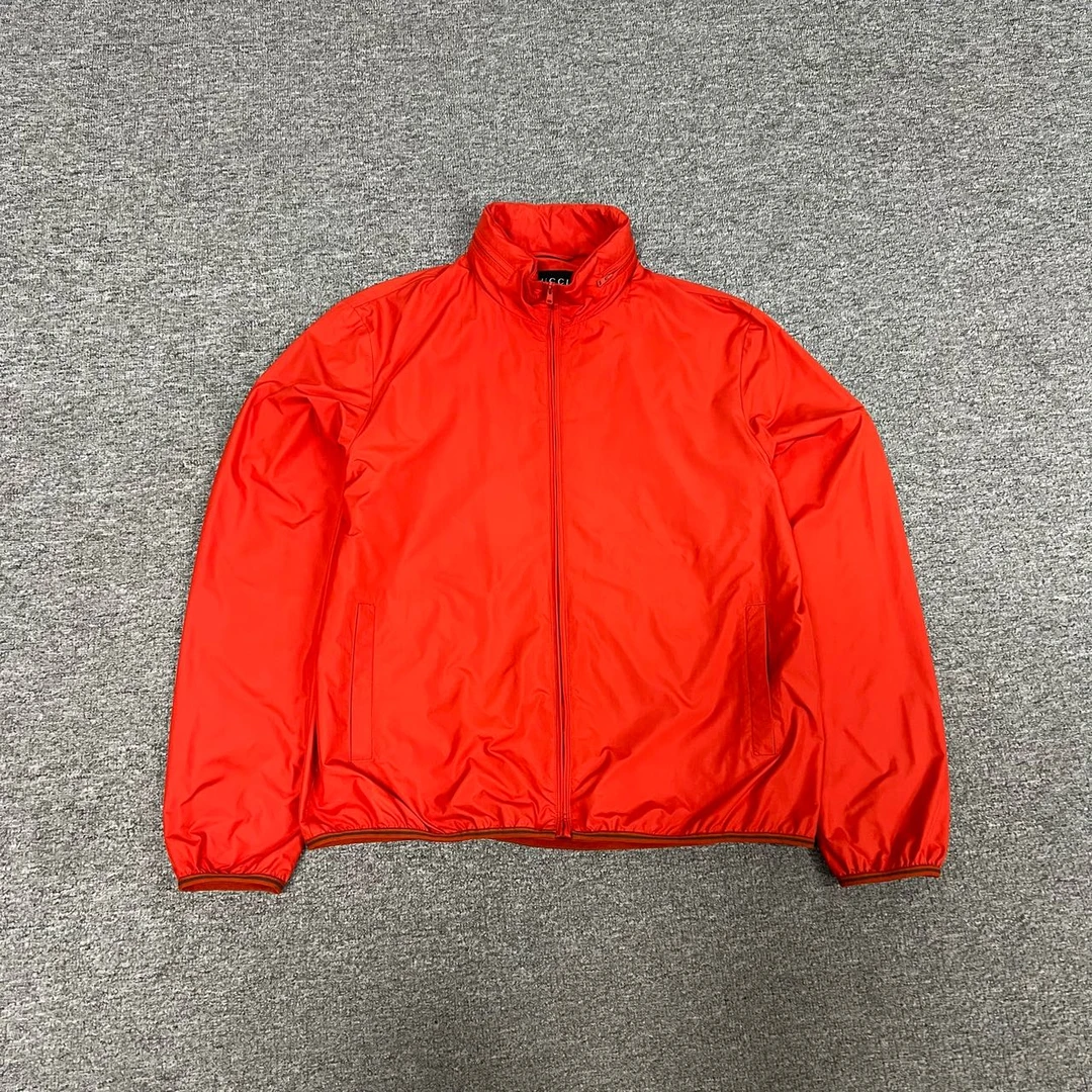 99新 GUCCI/古驰 Gucci 橘色冲锋衣