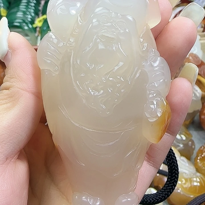 玛瑙/玉髓合金手把件