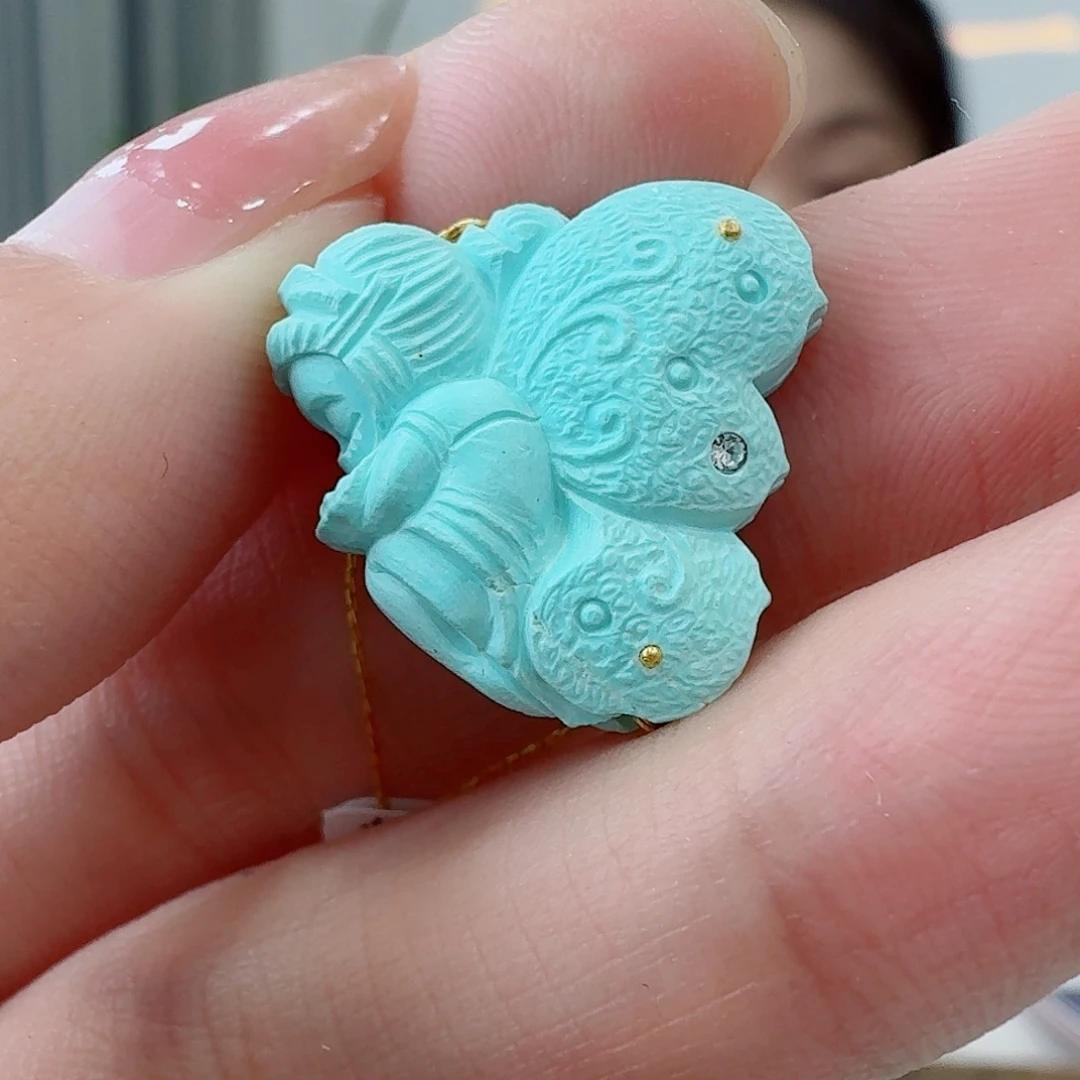 未镶嵌绿松石珠宝奇石