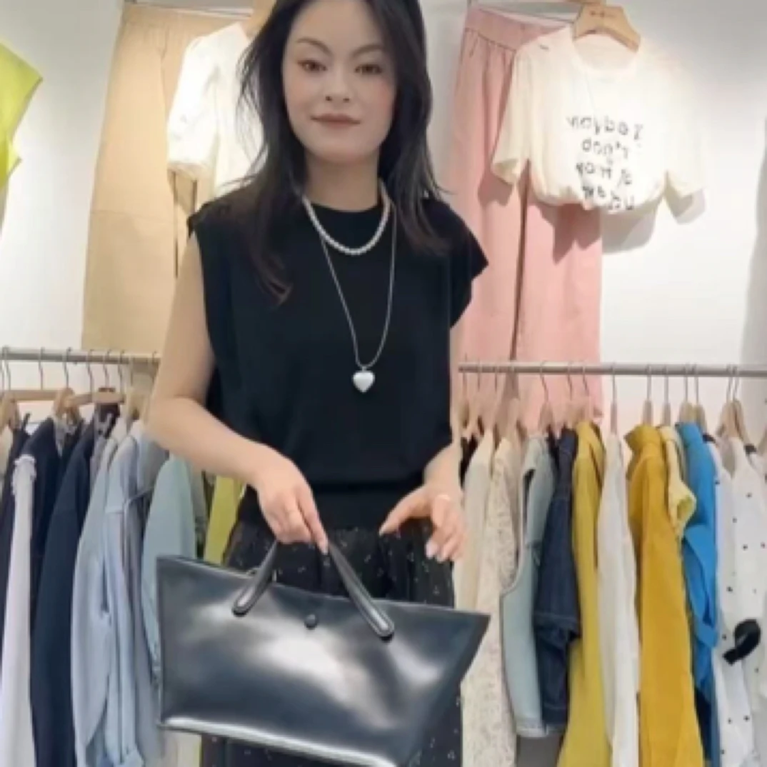 后背绑带飞飞袖短袖T恤上衣搭配百搭波点半身裙夏装