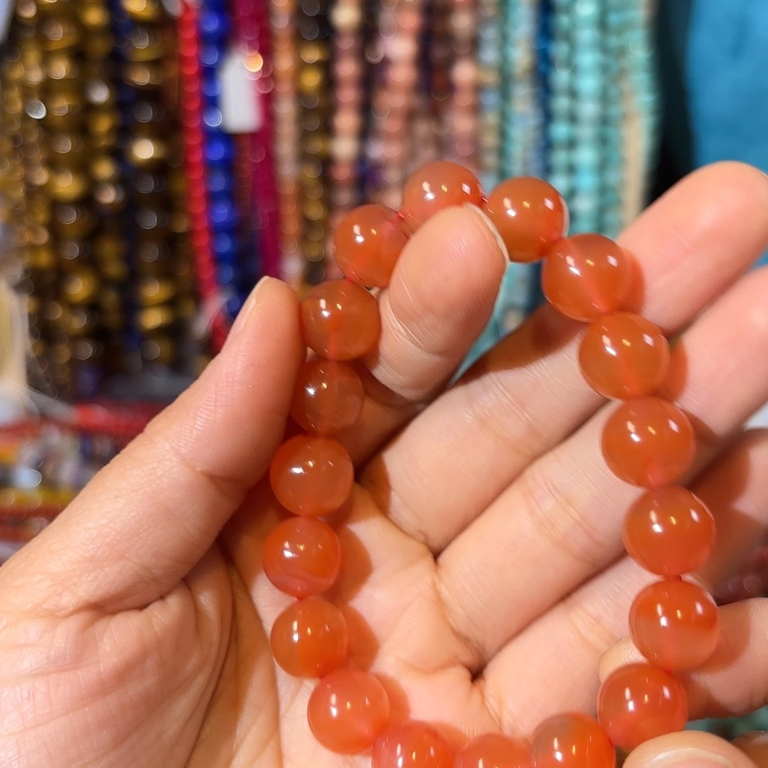 玛瑙/玉髓未镶嵌珠宝半成品南红卡11拍2单发1串