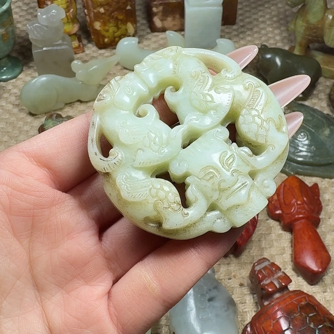 白玉菩提吊坠挂件