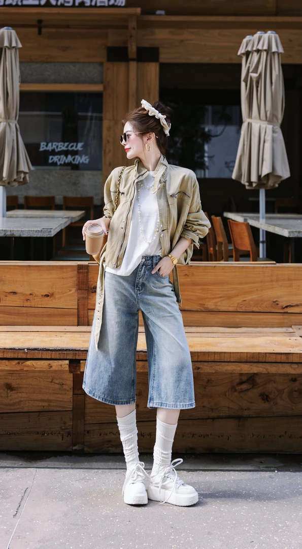 SISTER姐妹家韩系立领复古工装宽松显瘦短款机车夹克上衣外套女