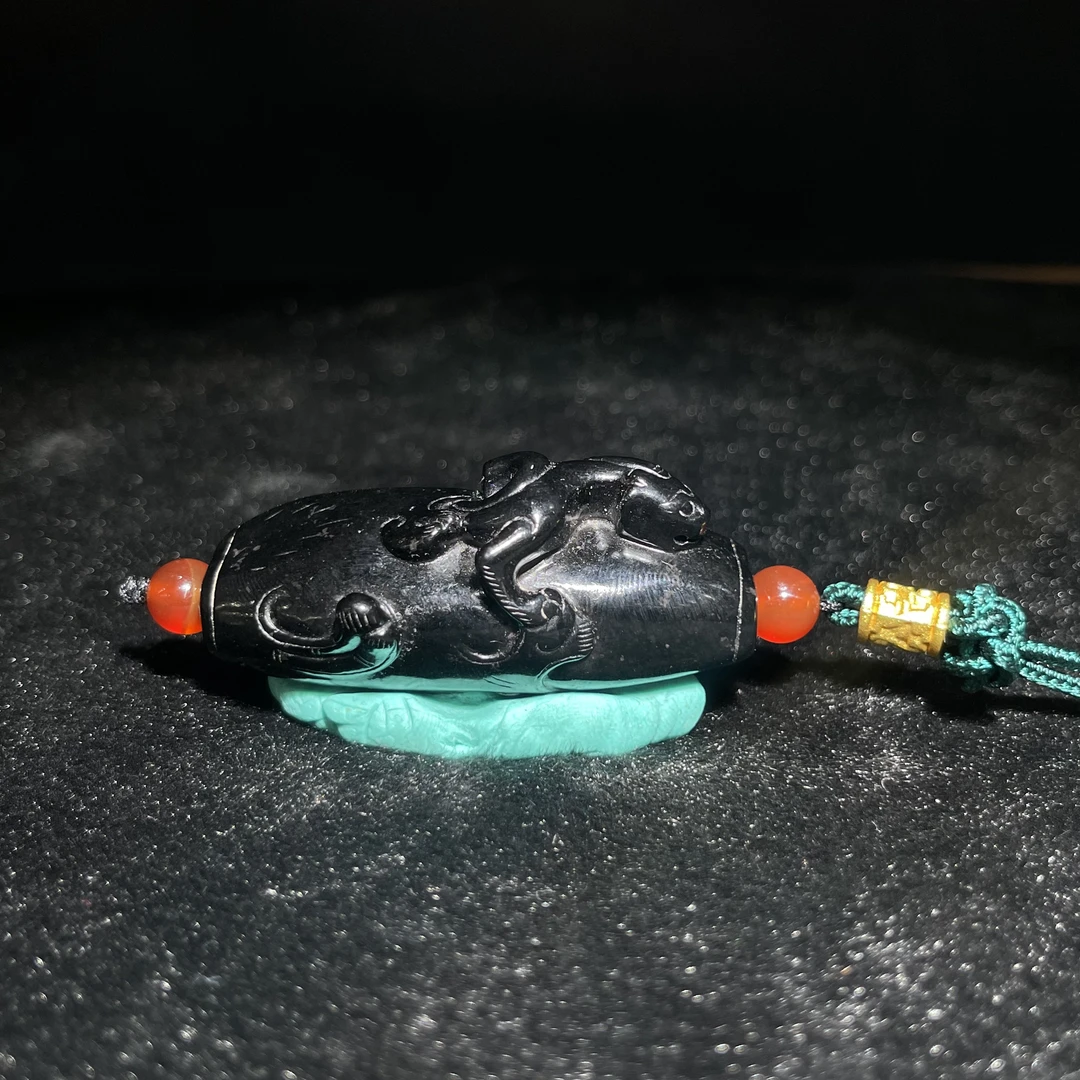 传世典藏和田玉螭龙勒子挂件2511090063