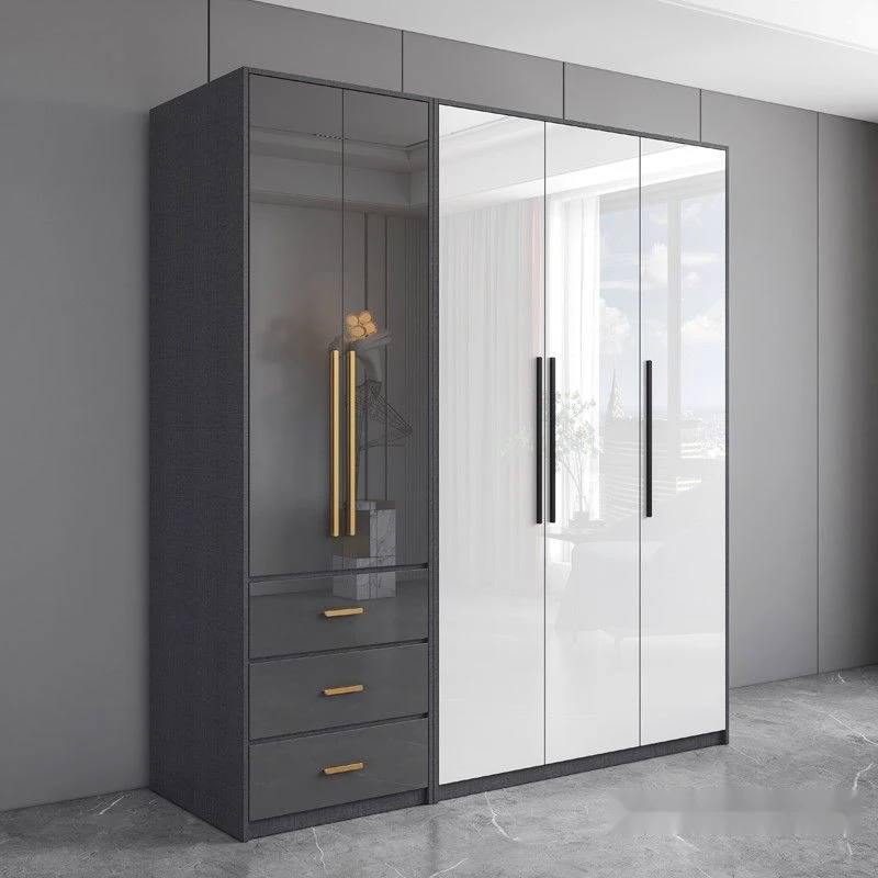 2025新款组合衣柜家用卧室儿童房北欧风轻奢出租房现代简约小衣橱