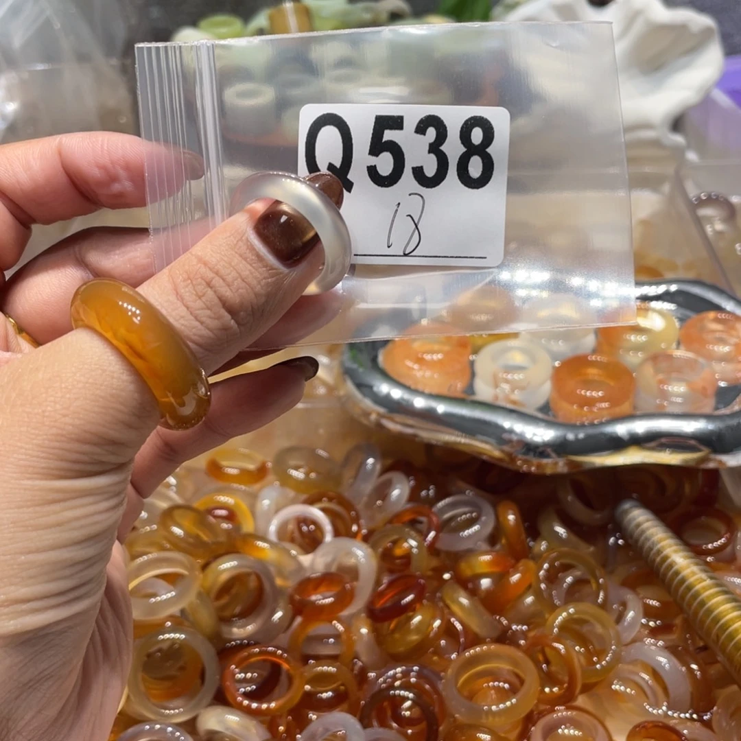 玛瑙/玉髓未镶嵌戒指538