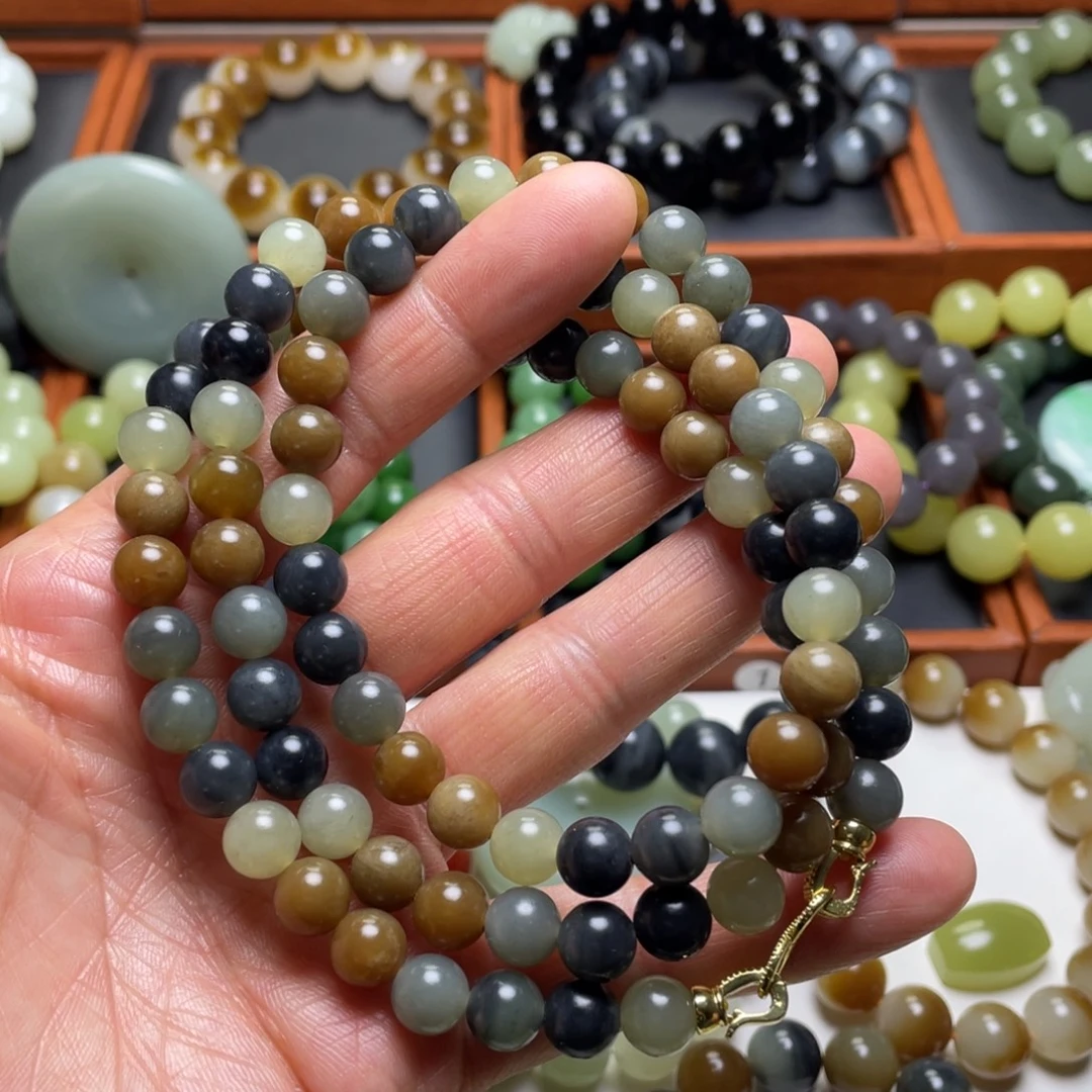 和田玉未镶嵌手串