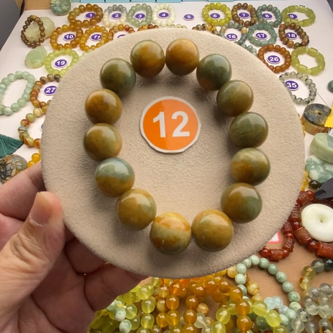 蛇纹石玉未镶嵌手串