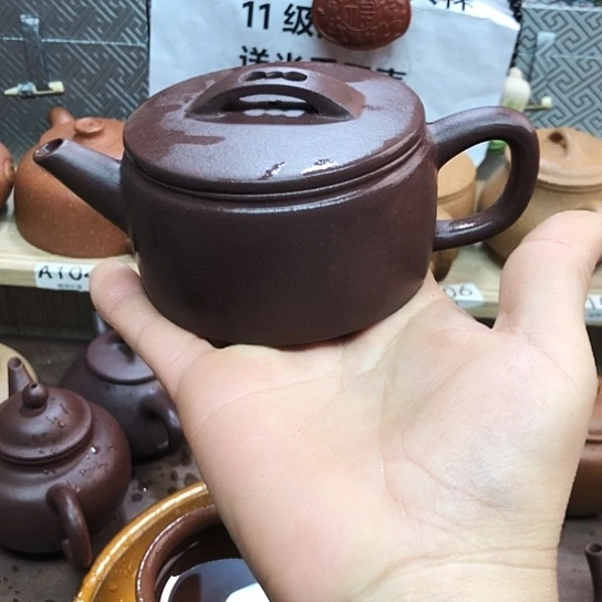 茶壶紫砂紫泥汗瓦170豪升