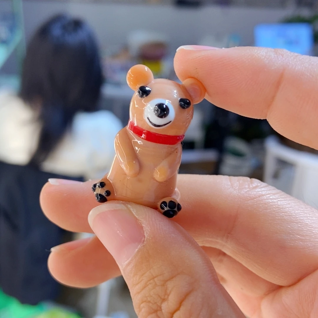 琉璃手工艺品小熊