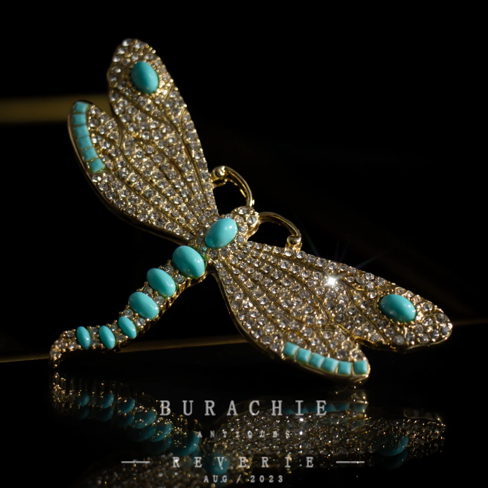 铜合金仿水晶胸针 【3455】英｜经典原标克拉款CrownFrett