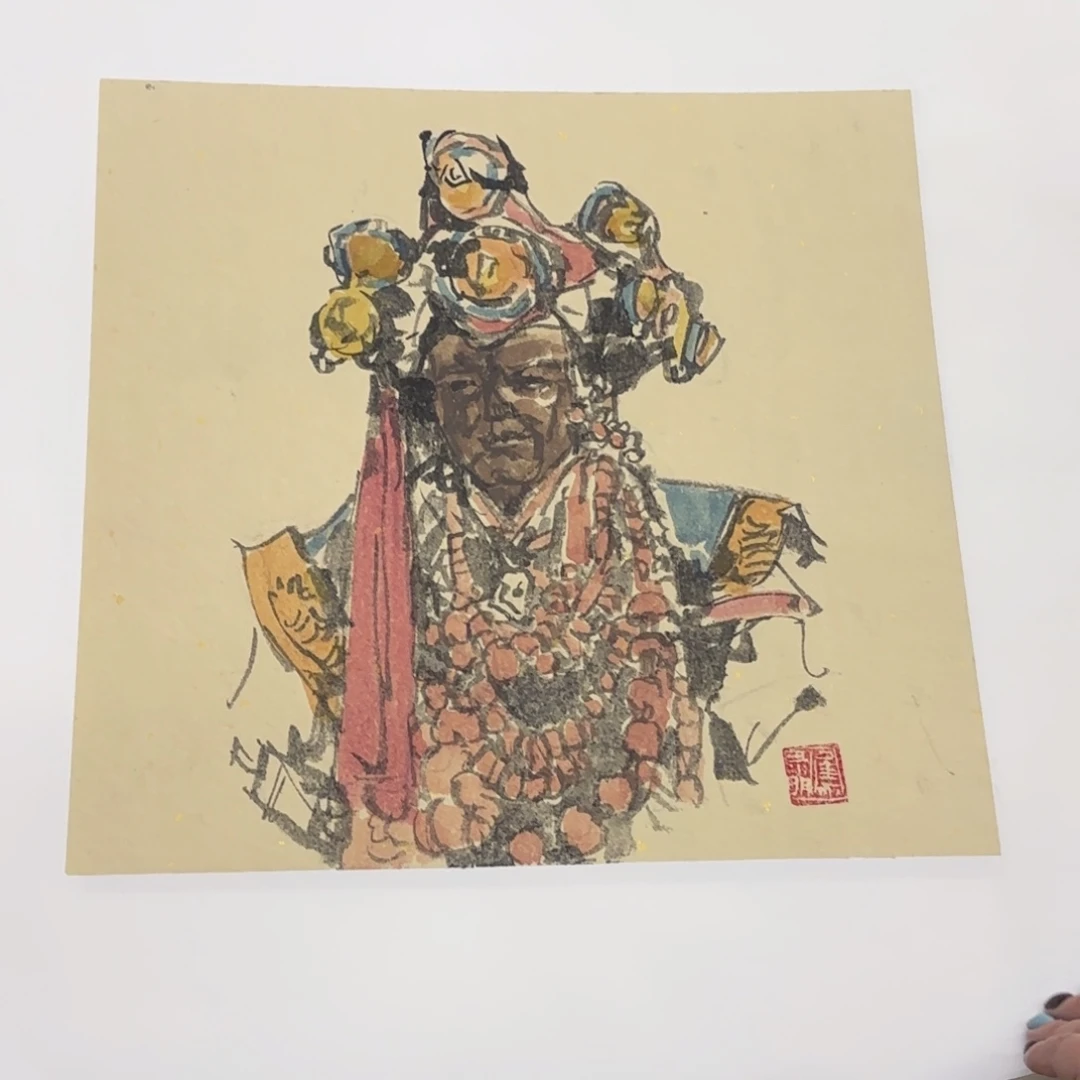 国画焦禄明一平尺艺