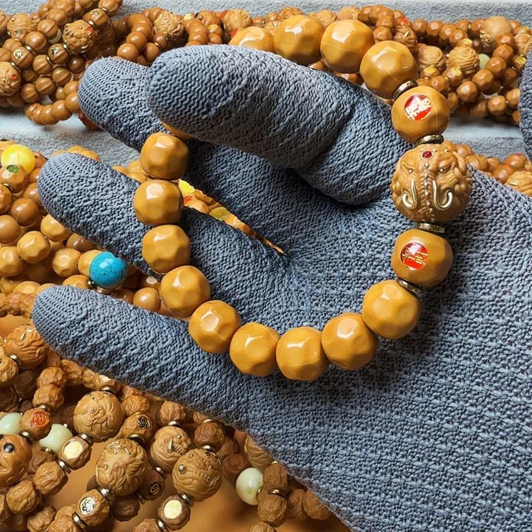 猴头核桃手串奶酪加象神