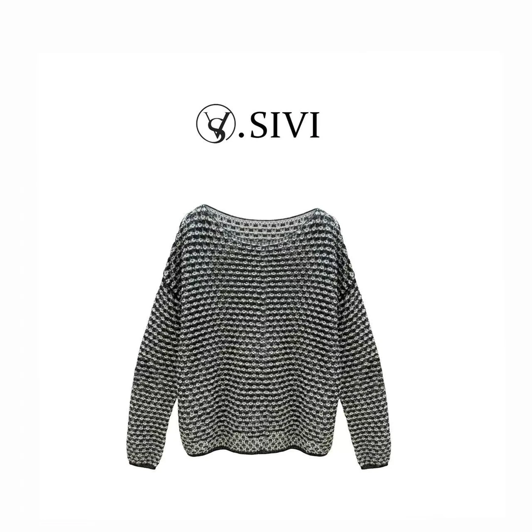 熙薇【桂香盈袖】2025早秋新款轻奢时尚百搭宽松上衣H3721