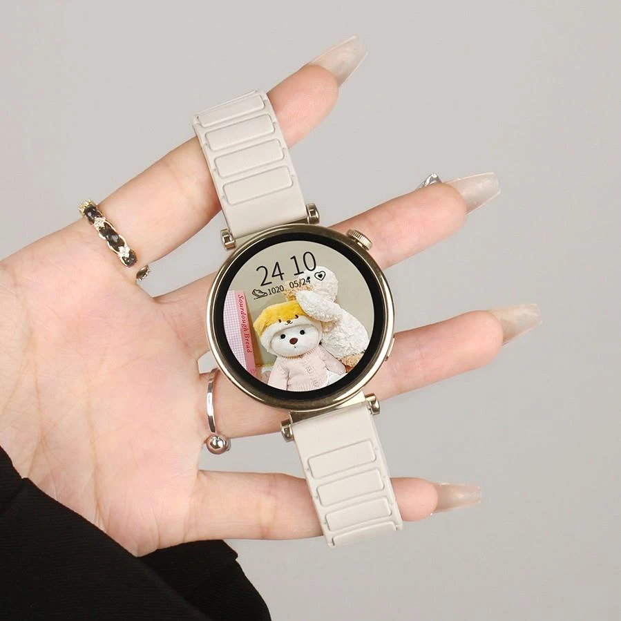 装甲磁吸表带-适用华为gt5新款手表带watch4表链5pro硅胶watchgt4