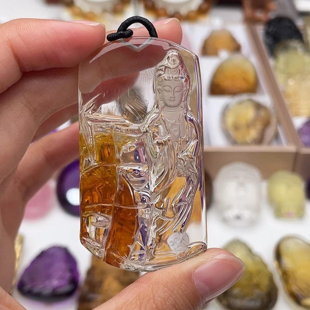 未镶嵌颈饰水晶定制吊坠观音