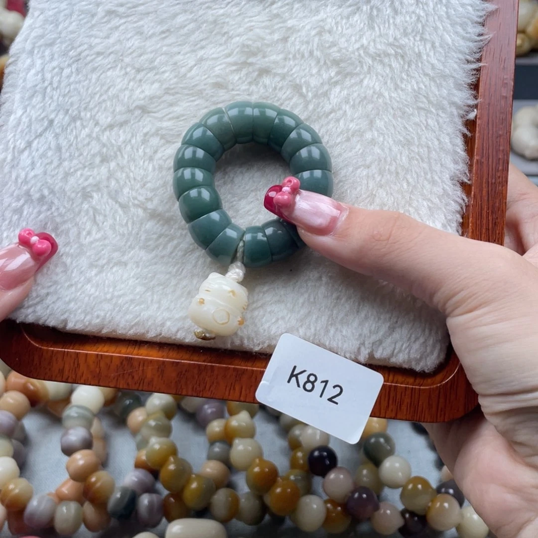 菩提根/象牙果吊坠瑕K812斜切大肠手捻12mm一串随机