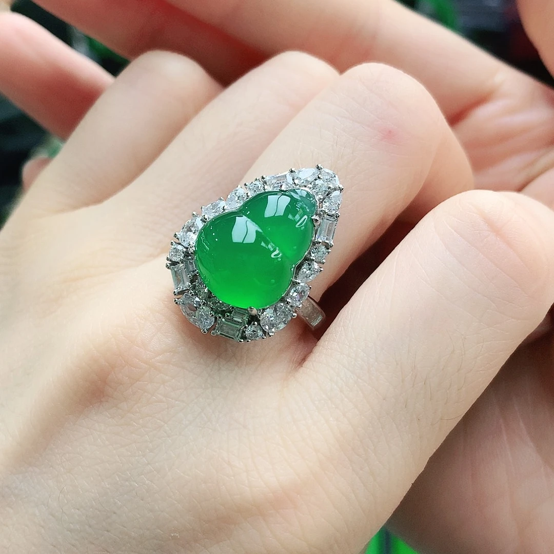 玛瑙/玉髓戒指银S925镶嵌