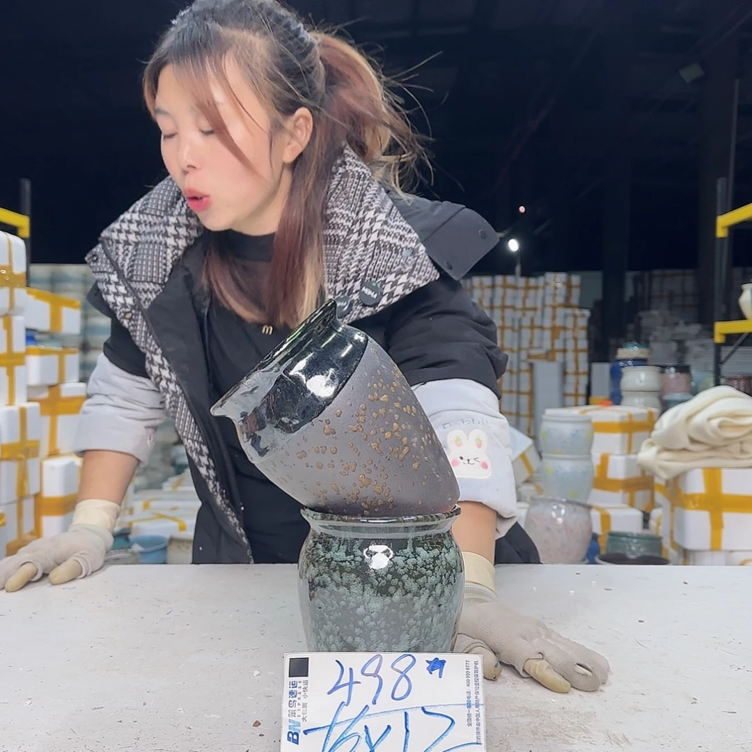 紫砂花盆云上花盆直播1215-498
