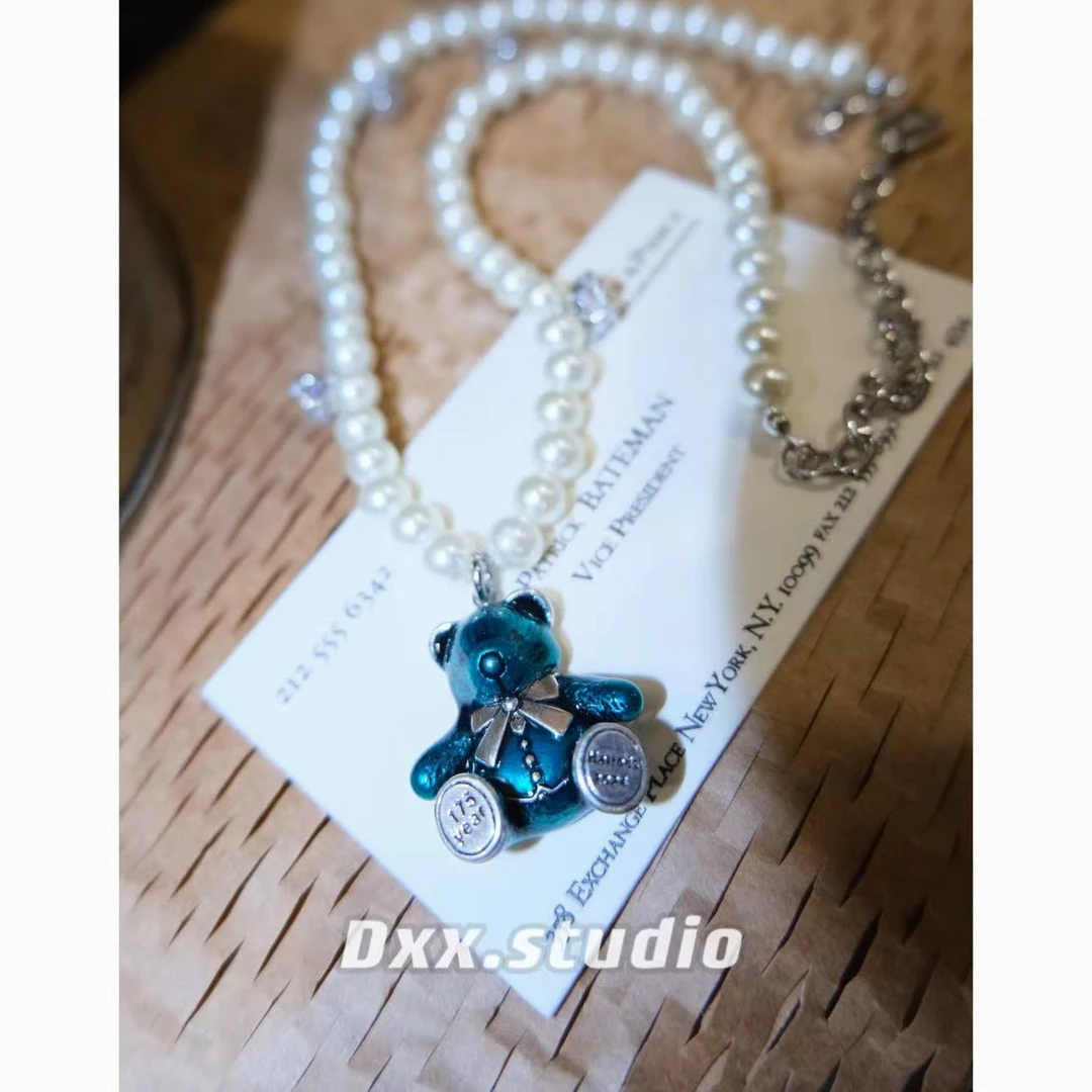 铜合金锆石项链 DXX小晰饰品-新品-【小熊】项链42297