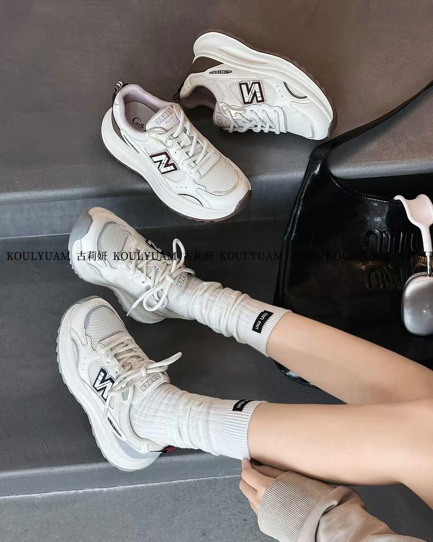 5001小板老爹啊干鞋四季情侣白色网红时尚运动鞋秋季潮流