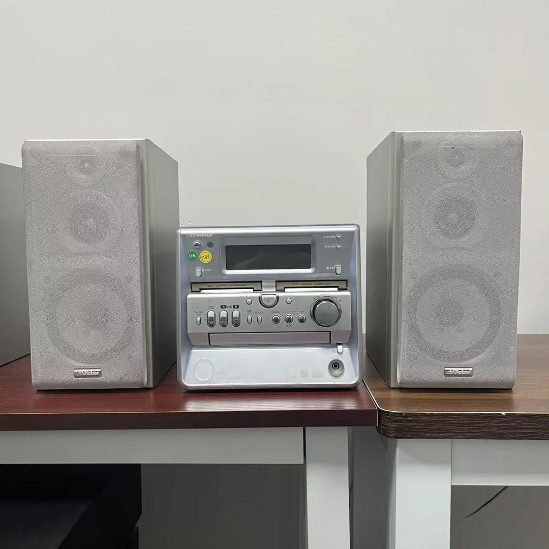 8新 JVC/杰伟世 二手胜利狗头组合音响W50