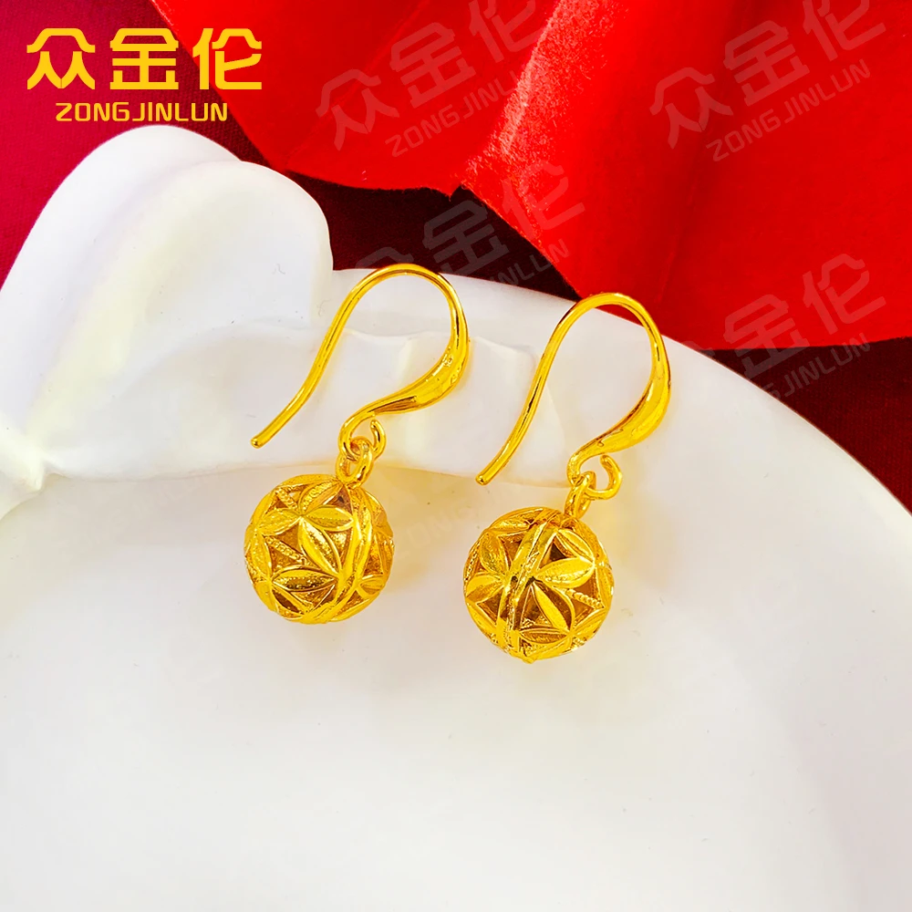 铜合金耳饰 精美古风款【灵动绣球耳钩】