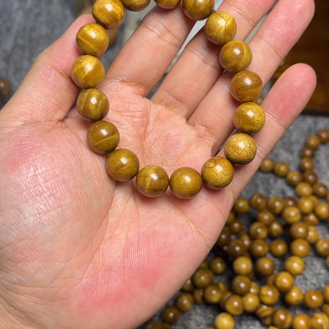 楠木（金丝楠）手串/手链1.2黄金底26