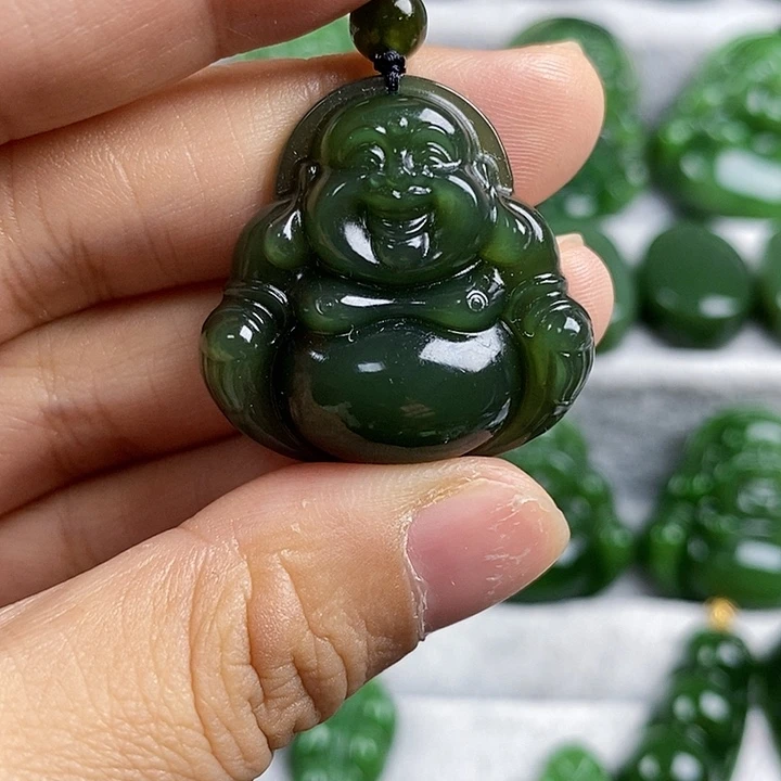 吊坠(不含链)未镶嵌和田玉（碧玉）