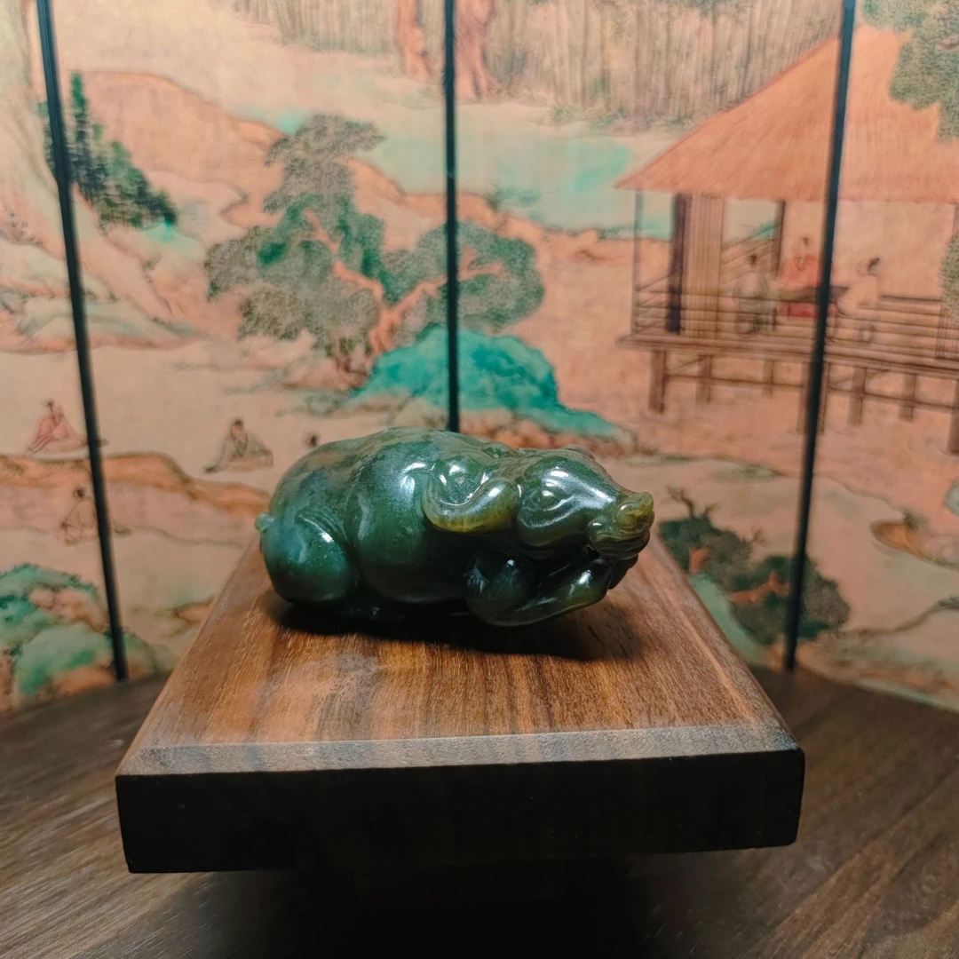 W和田玉牛行手把0500