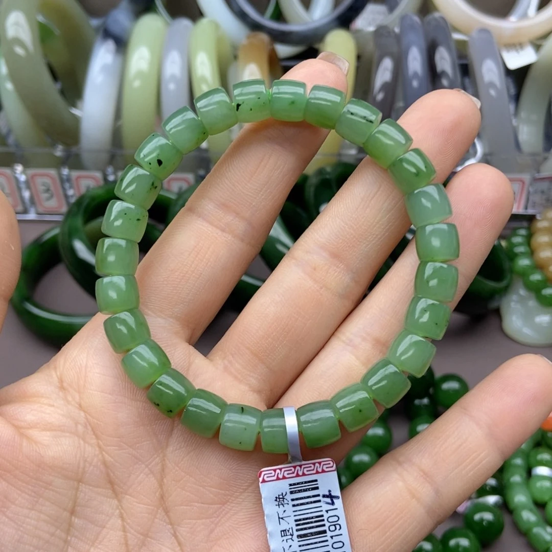 和田玉手链未镶嵌秋*