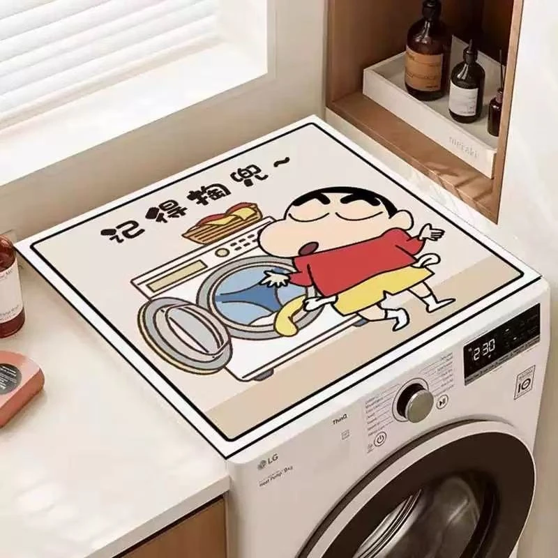 315 【60*60】卡通滚筒洗衣机盖垫2025新款硅藻泥冰箱盖垫防尘垫