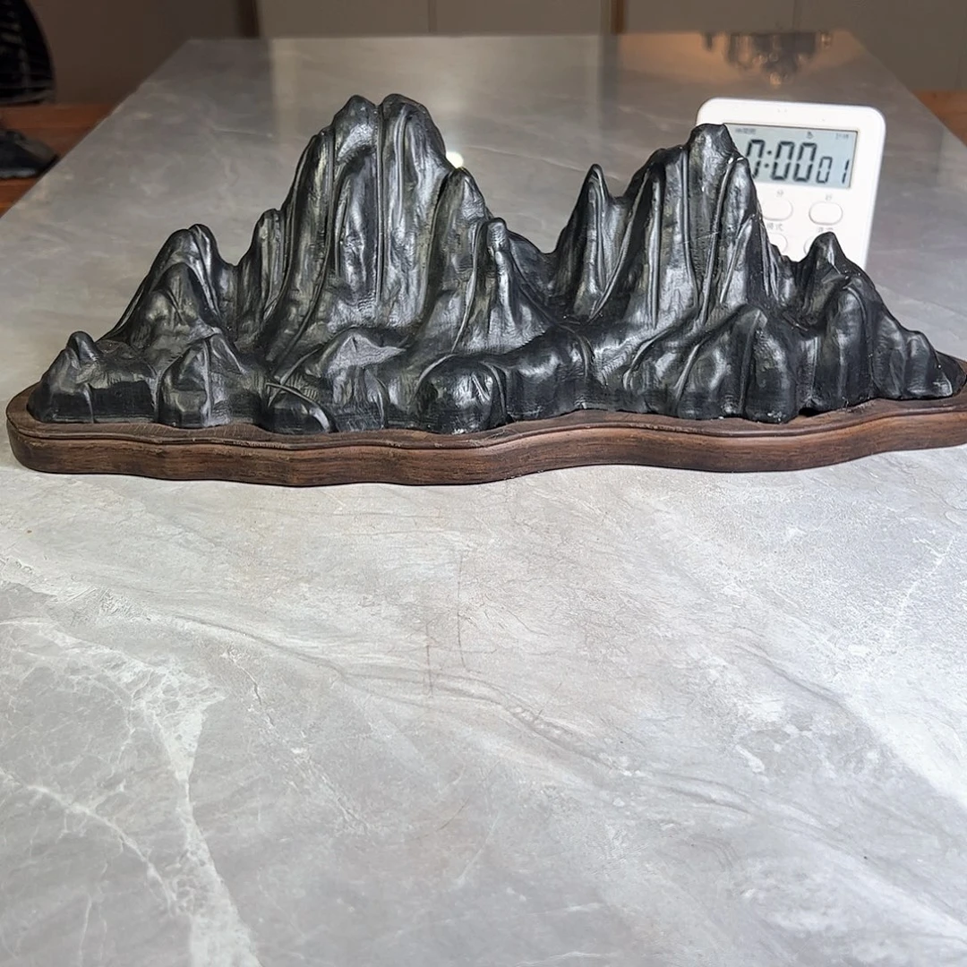 山***峰灵璧奇石博览会摆件
