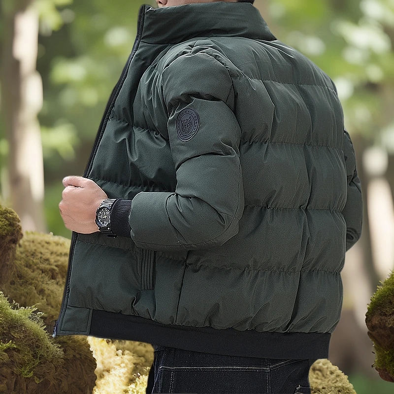 秋冬季新款立领加厚男士棉服保暖短款青年男装外套棉衣棉袄