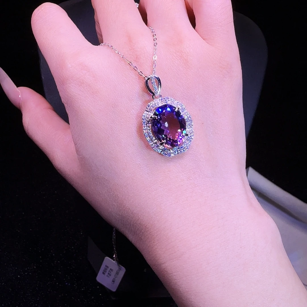 颈饰银S925镶嵌水晶