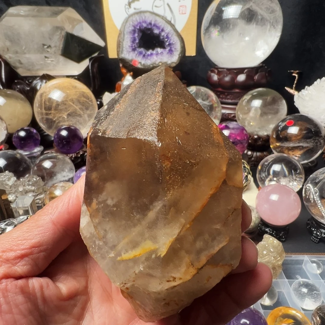 水晶未镶嵌珠宝半成品东海本地晶簇标本474克