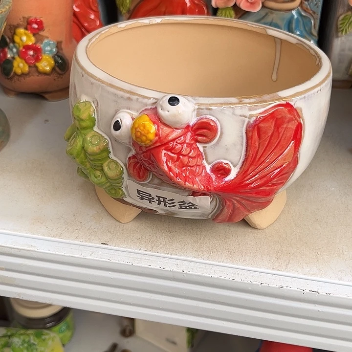 粗陶材质多肉花盆