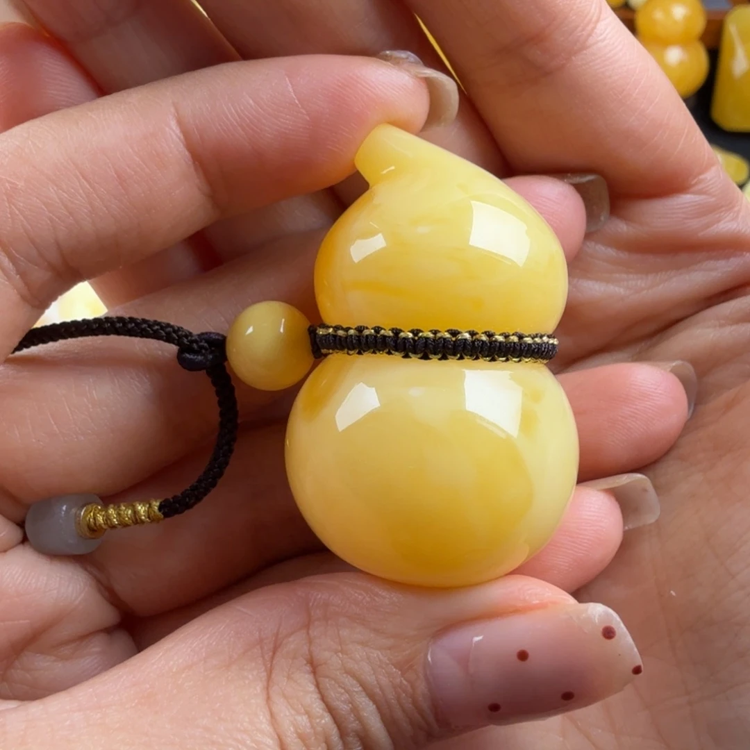 琥珀未镶嵌颈饰纯天然琥珀蜜蜡无优化