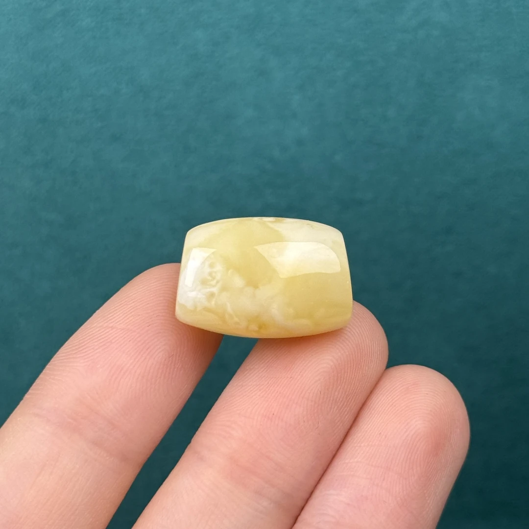 F3613天然原矿蜜蜡 马蹄珠13.7*19.9mm 支持鉴定假一罚十