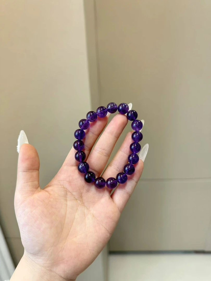 【紫晶艳后】天然紫晶素圈男女通用 可带