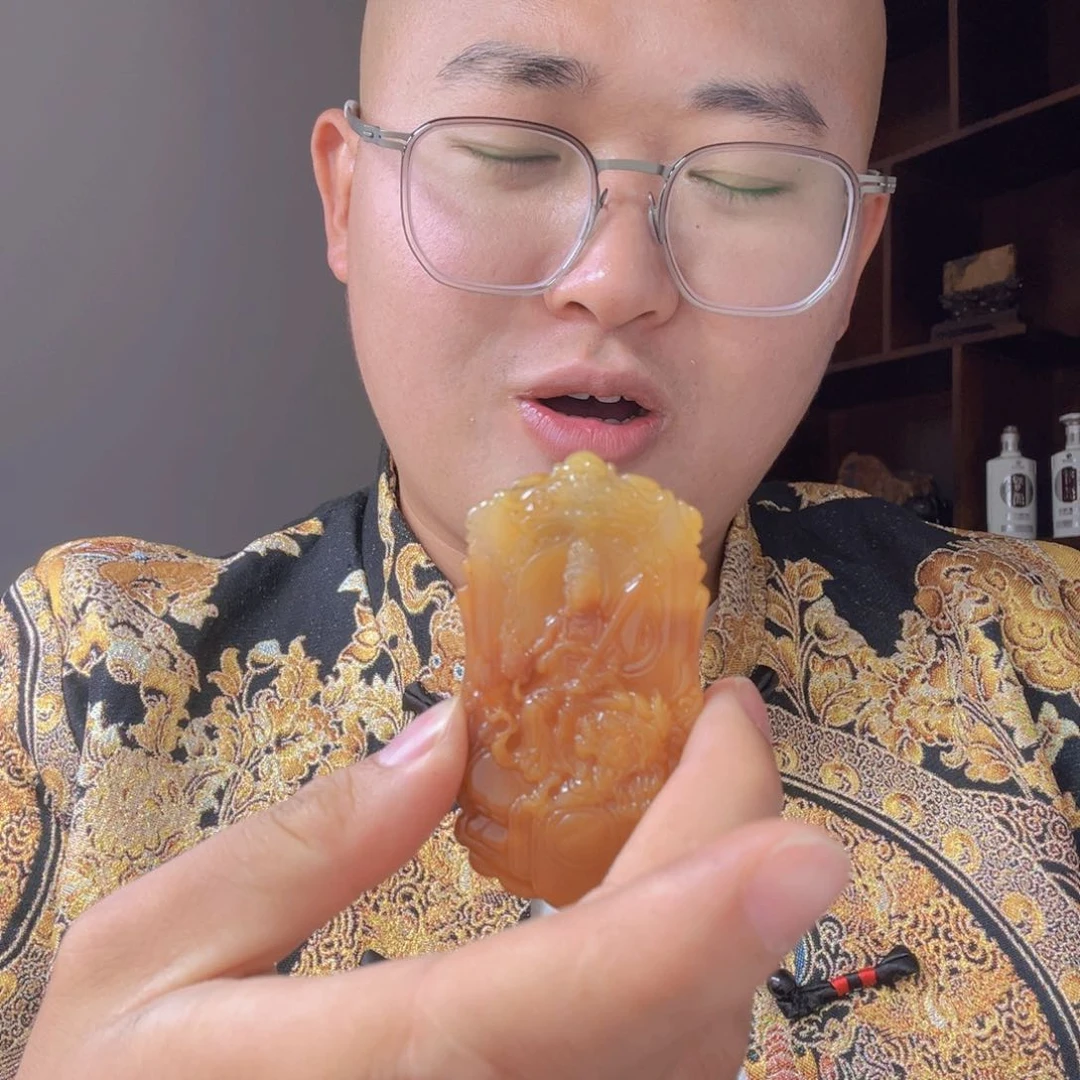 石英质玉（黄龙玉）黄龙玉未镶嵌二*仔