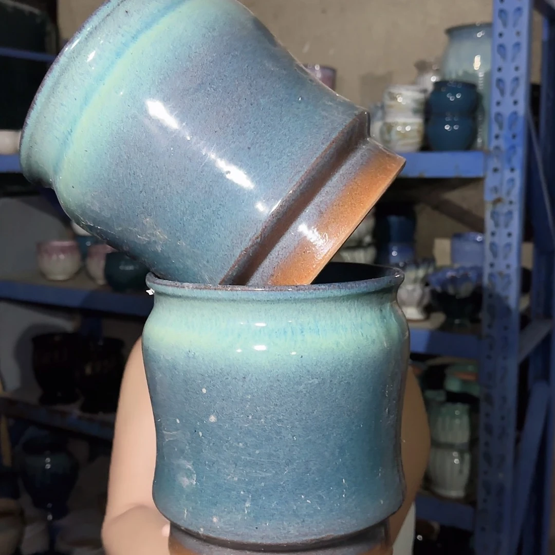 花盆紫砂高21口19