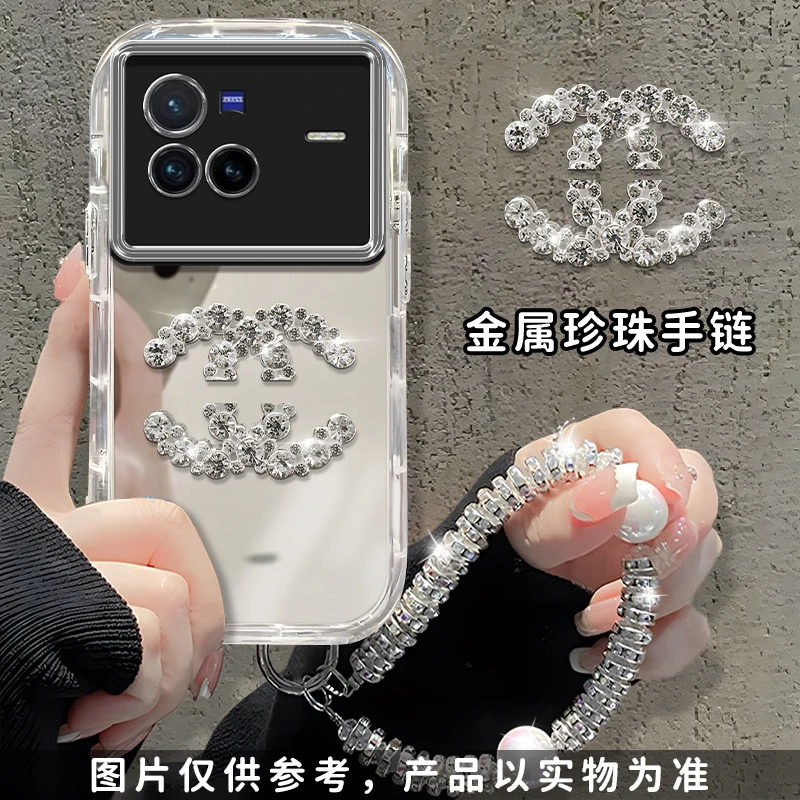 适用于【VIVO】X80简约双C潮牌高级感时尚女款防摔手机壳