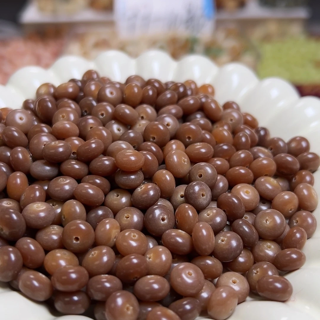 菩提根/象牙果吊坠卡9奶咖算盘100颗